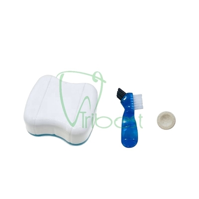 Clean Interdental Area Effectively Tribest All In 1 Box Kit Set Denture Washing Machine Tablet Brush Denture Cleaner