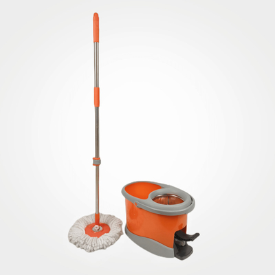 Sustainable Family Floor Cleaning Mop And Bucket Set With Foot Pedal And 2 Pcs Mop Head Replacements